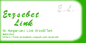 erzsebet link business card